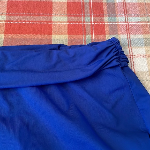 Chaps Blue Bathing Suit Bottom Skirt - Size 6 - Picture 3 of 6